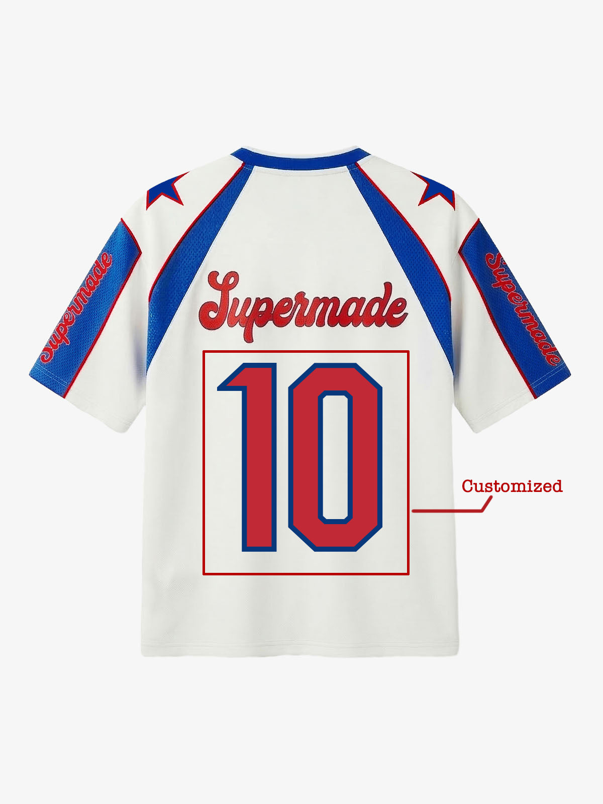 Colorblock Star Print Mesh Jersey T-Shirt
