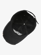 Vintage Washed Distressed Letter Embroidery Baseball Cap
