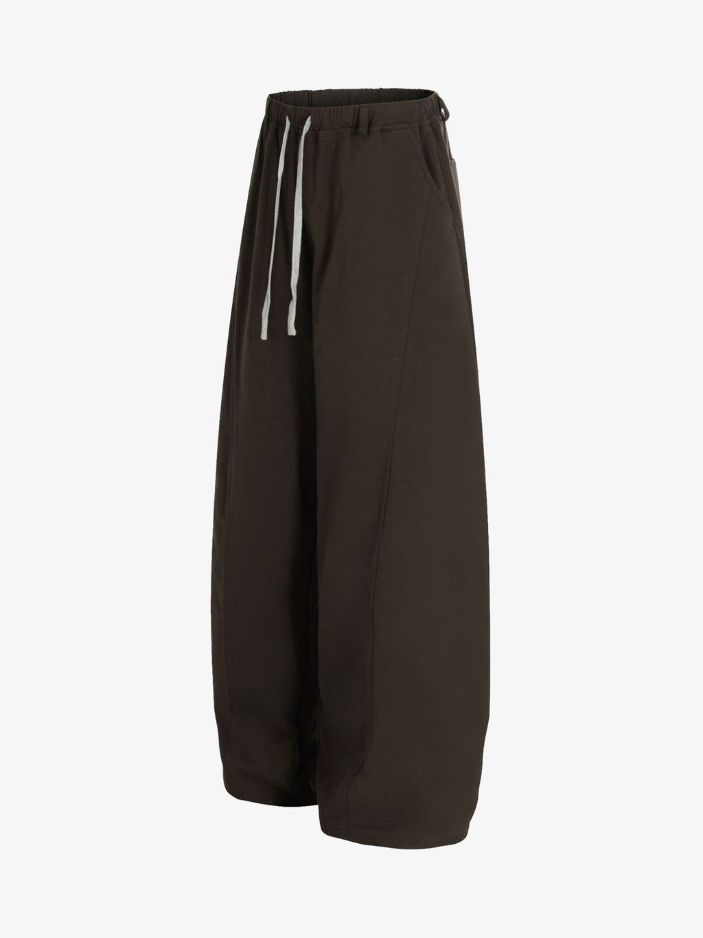 Drawstring Elastic Waist Wide Leg Pants