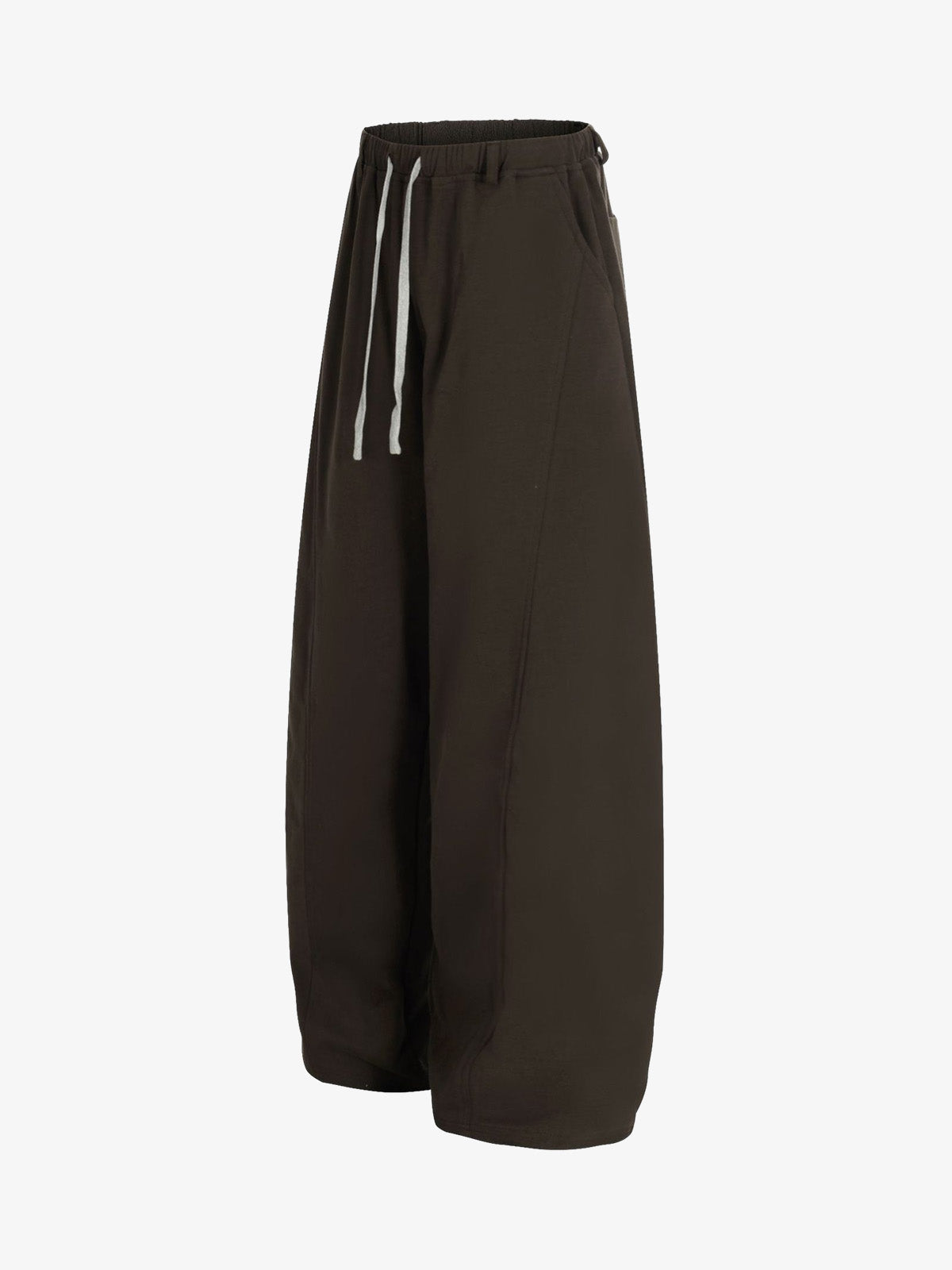 Drawstring Elastic Waist Wide Leg Pants