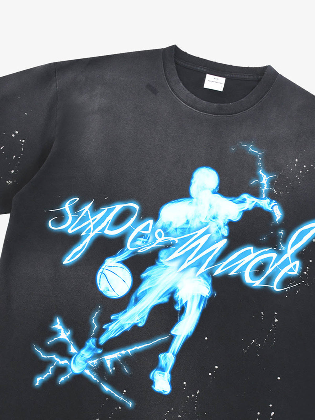 precipice Energy Burst Basketball Electric Graphic T-Shirt
