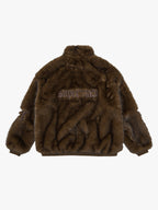 precipice Embroidered Fur Jacket - 2486