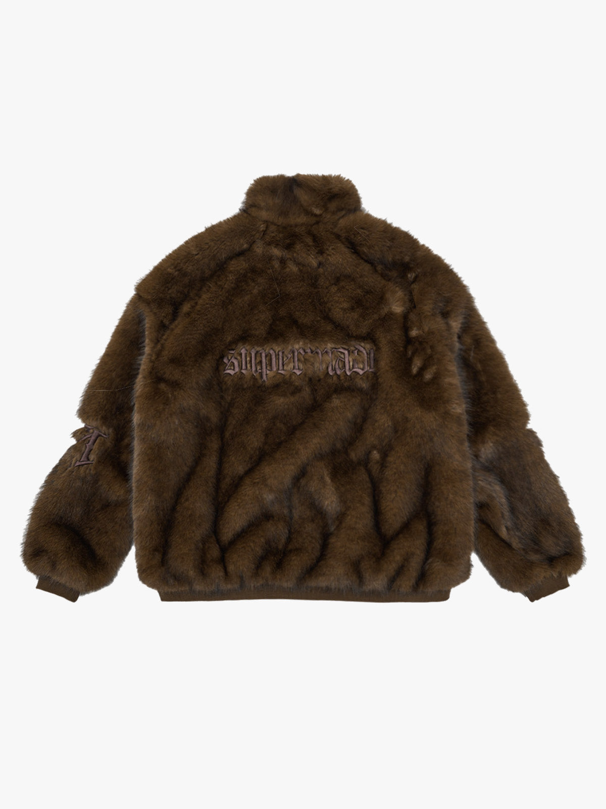 precipice Embroidered Fur Jacket - 2486