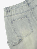 Theprecipice Retro Washed Hip-Hop Shorts