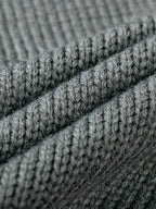 Asymmetric Irregular Knitted Sweater Hoodie