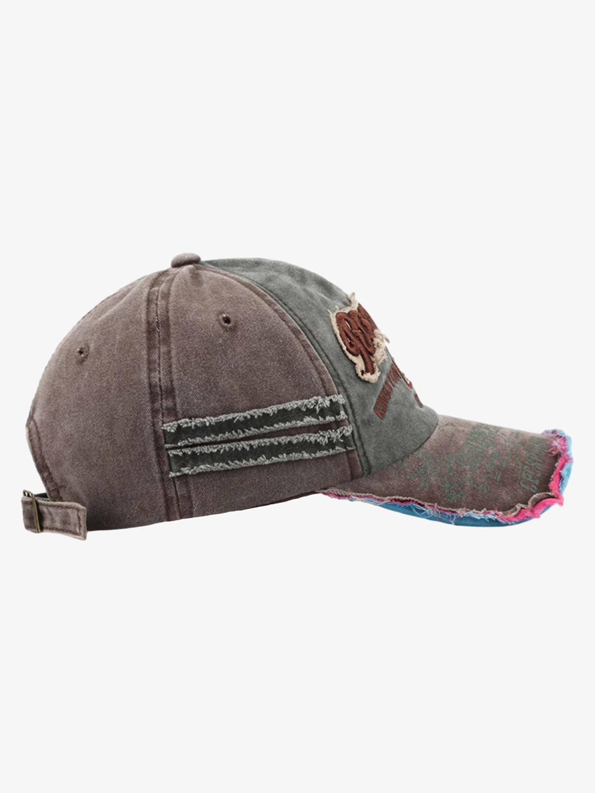 Theprecipice Retro Letter Denim Cap - 2136