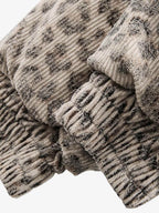 Cotton Cheetah Print Mink Fur Hooded Jacket - 2270