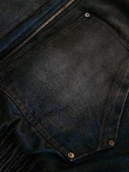 Cotton Washed Fur Hooded Jacket - 2265