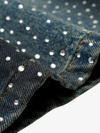 Heavy Diamond Drawstring Denim Jorts