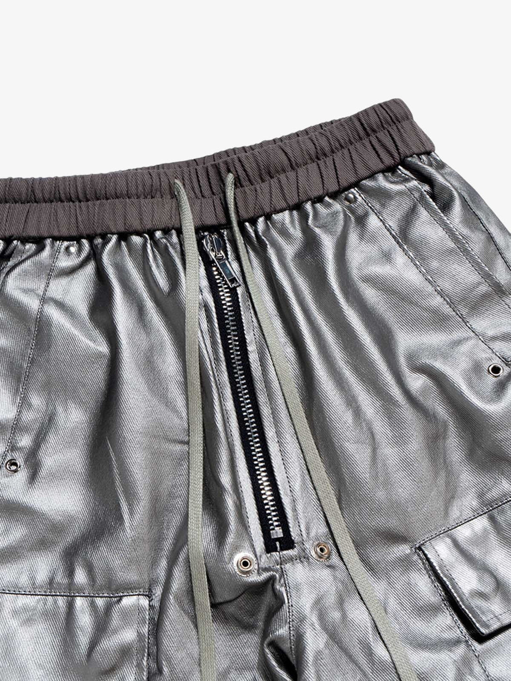 RO Style Matte Coated Leather Baggy Trousers - 2339