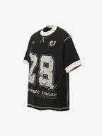 Distressed NO. 28 Jersey T-Shirt - 2442