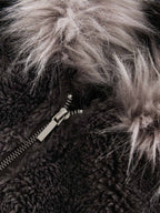 Theprecipice Fur Hooded Quilted Sherpa Jacket - 2304