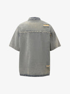 Denim Distressed Ripped Suit - 2460