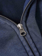 Wasteland Style Washed Zipper Up Sweatshirt