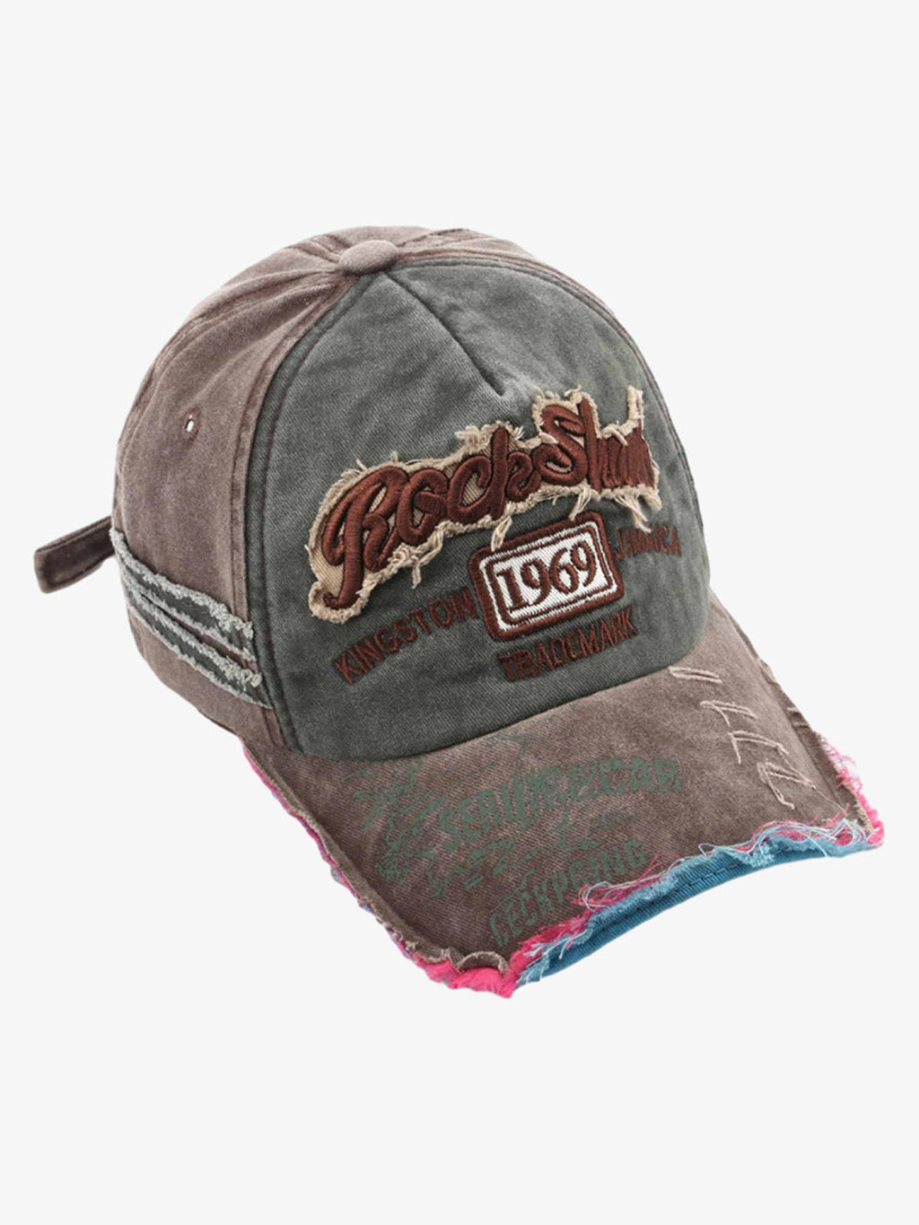 Theprecipice Retro Letter Denim Cap - 2136