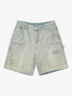 Theprecipice Retro Washed Hip-Hop Shorts