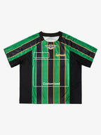 Original Retro Striped Spliced Sports Jersey T-Shirt - 2422