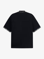 Elegant Pearl-Embellished Oversized T-Shirt