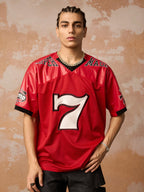 Original "SUPER 7" V-Neck Jersey T-SHIRT - 2424