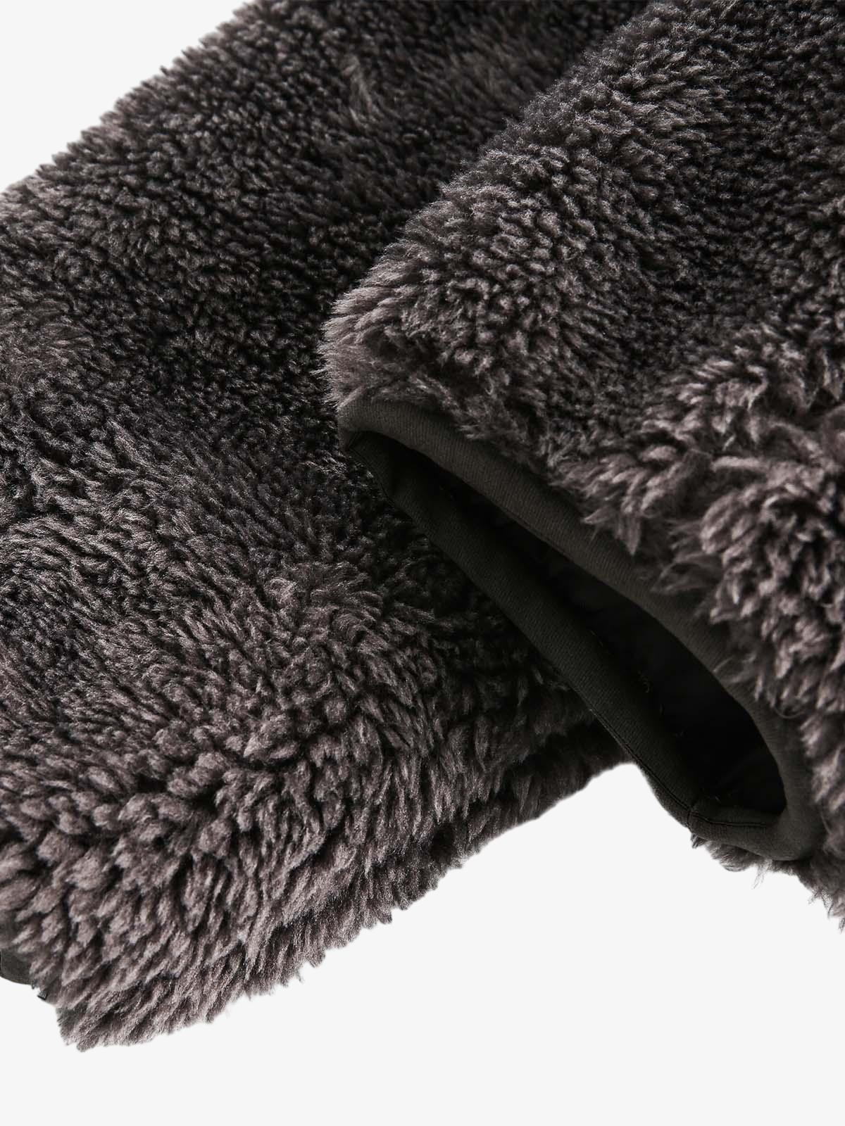 Theprecipice Fur Hooded Quilted Sherpa Jacket - 2304
