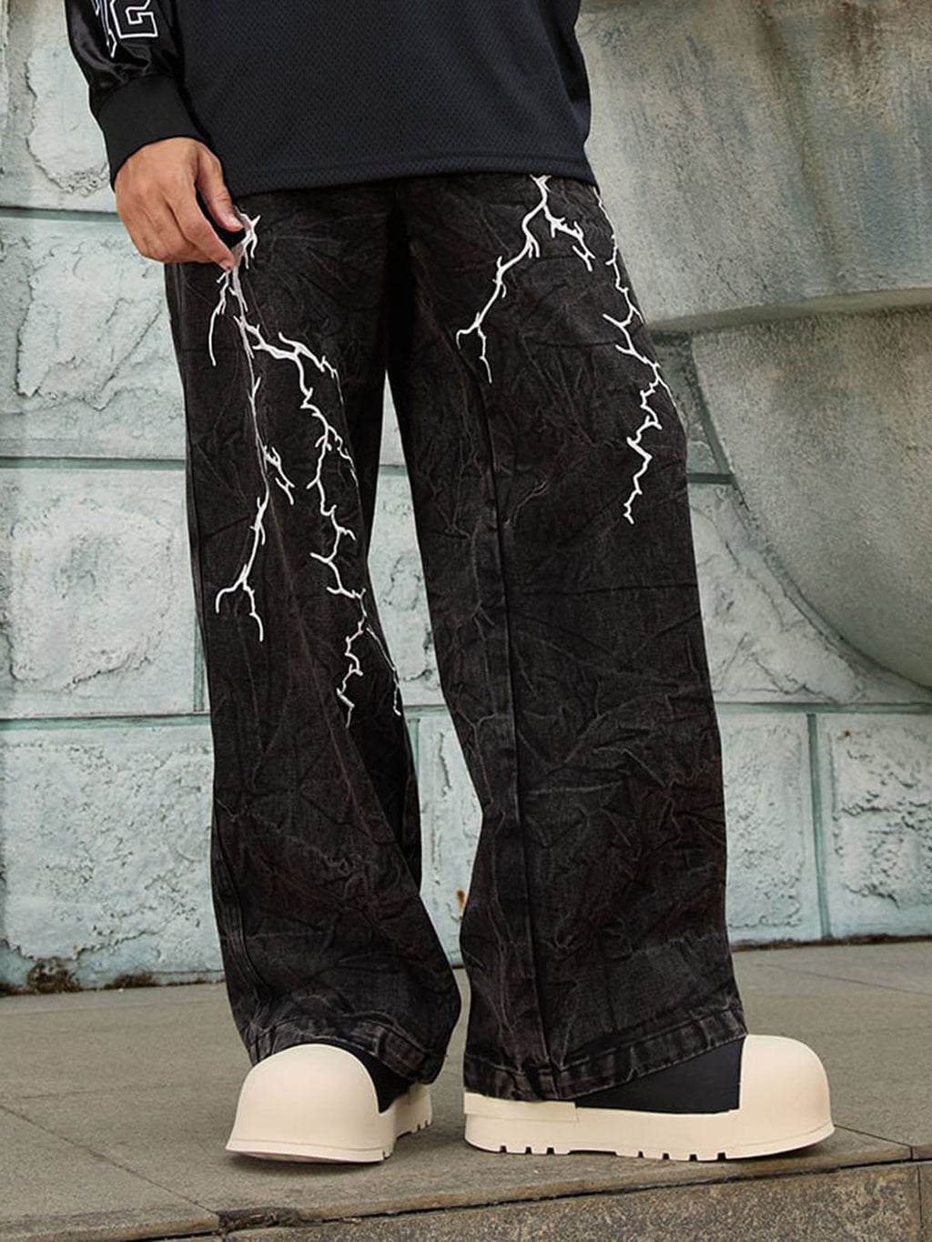 Theprecipice High Street Hip-hop Distressed Washed Jeans - 2185