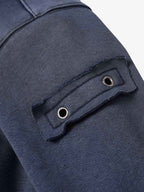 Wasteland Style Washed Zipper Up Sweatshirt