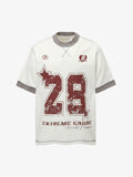 Distressed NO. 28 Jersey T-Shirt - 2442