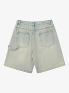 Theprecipice Retro Washed Hip-Hop Shorts