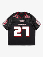 Original Flame Print Football Jersey T-Shirt