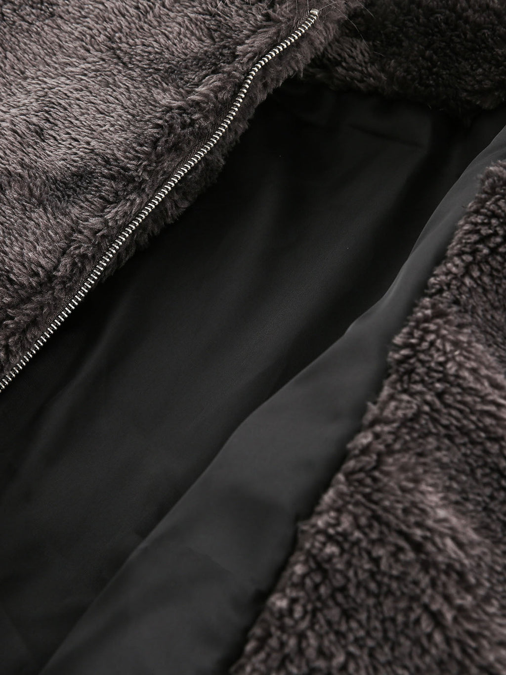 Theprecipice Fur Hooded Quilted Sherpa Jacket - 2304