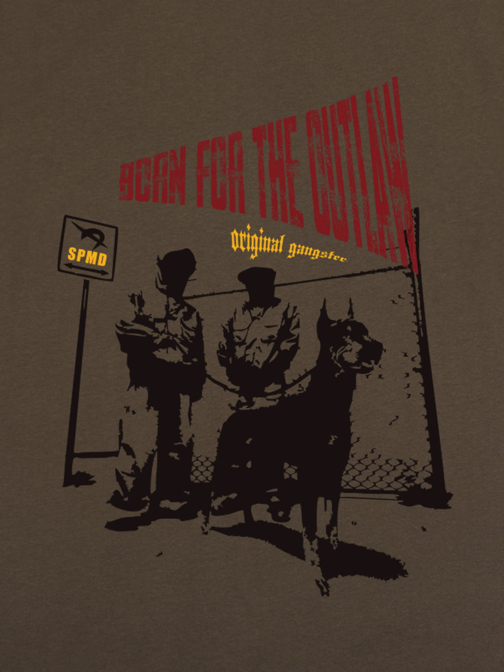Original “Born for the Outlaw” Graphic Print T-Shirt