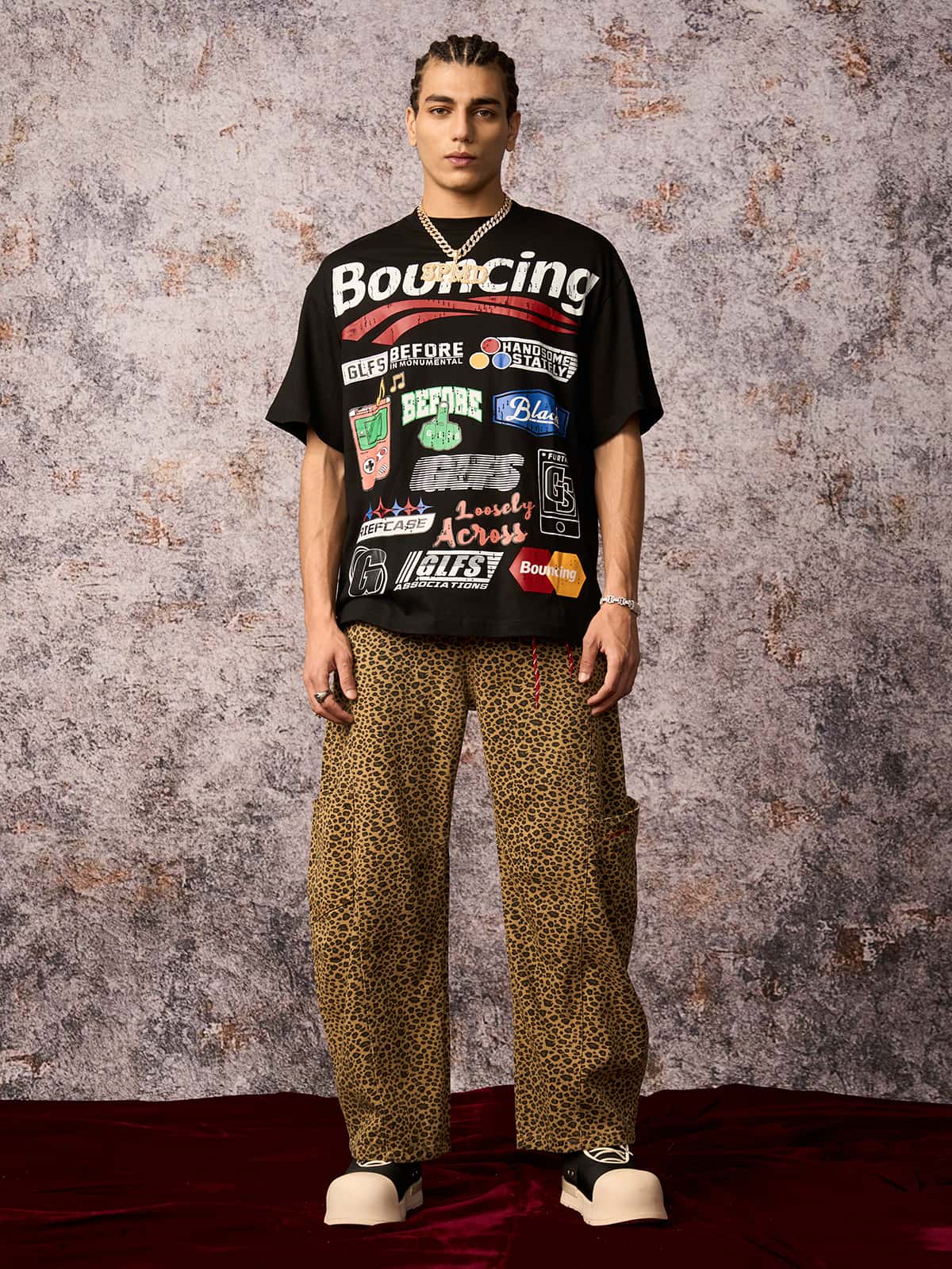 Cheetah Print Barrel Pants - 2416