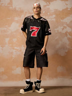 Original "SUPER 7" V-Neck Jersey T-SHIRT