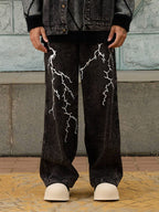 Theprecipice High Street Hip-hop Distressed Washed Jeans - 2185
