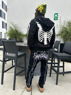 Theprecipice Hip Hop Bones Embroidered Jeans - 1859