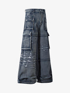 Theprecipice High Street Embroidery Hip-Hop Jeans - 2122