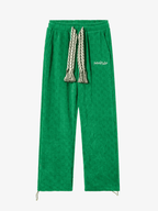 Theprecipice High Waisted Straight Cotton Sweatpants -1284