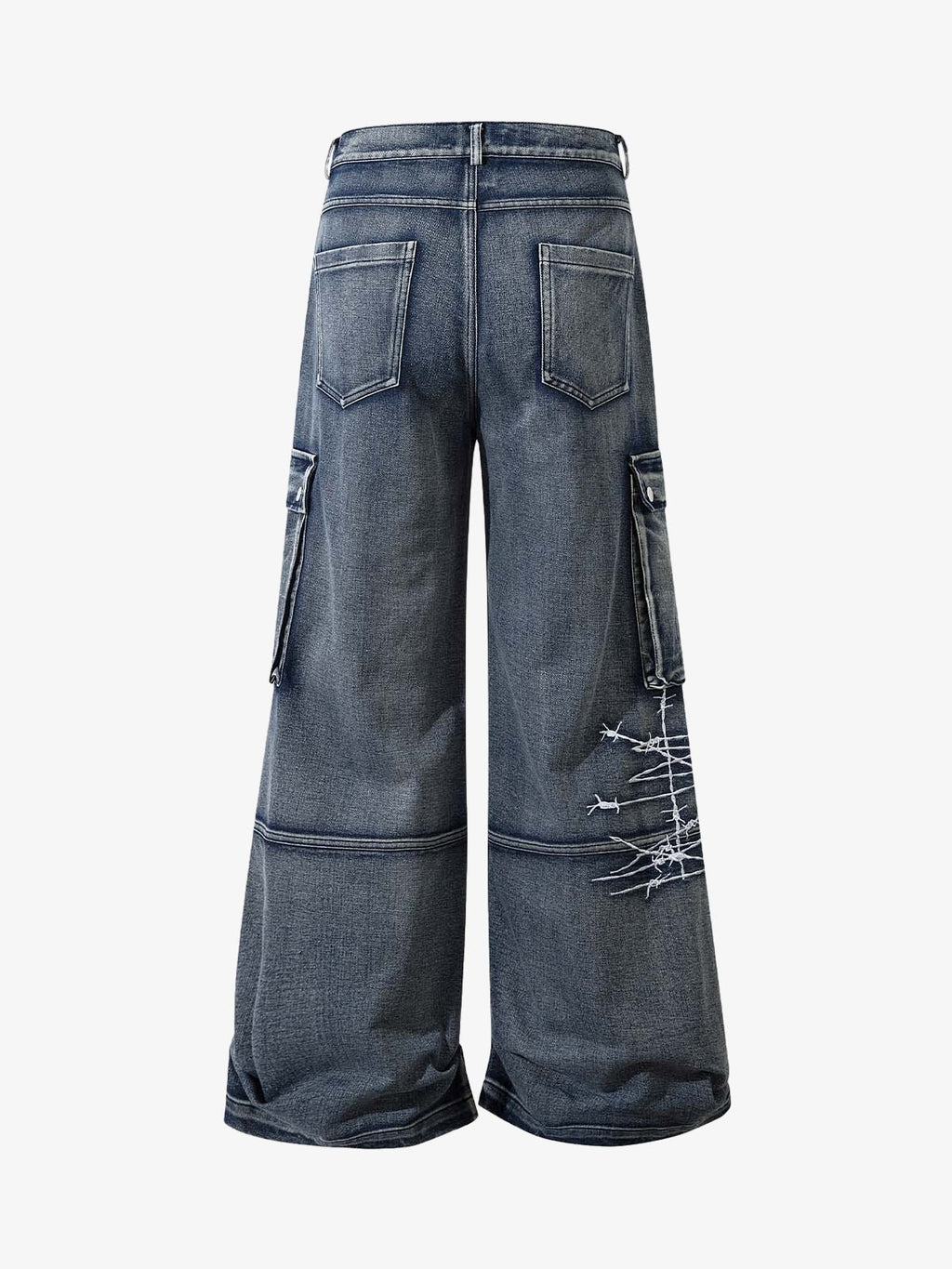 Theprecipice High Street Embroidery Hip-Hop Jeans - 2122
