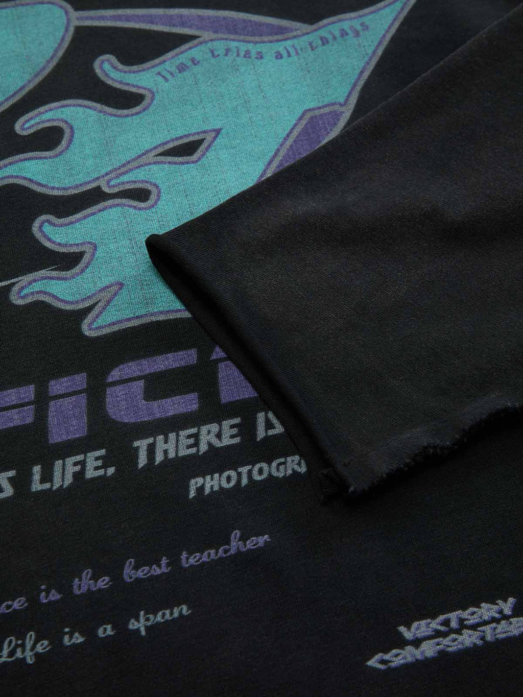 Theprecipice Washed Edge Long Sleeve T-Shirt