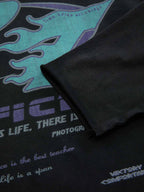 Theprecipice Washed Edge Long Sleeve T-Shirt