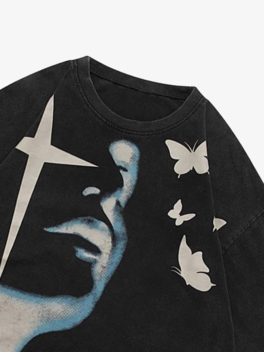 Theprecipice Abstract Portrait Print T-shirt - 1619