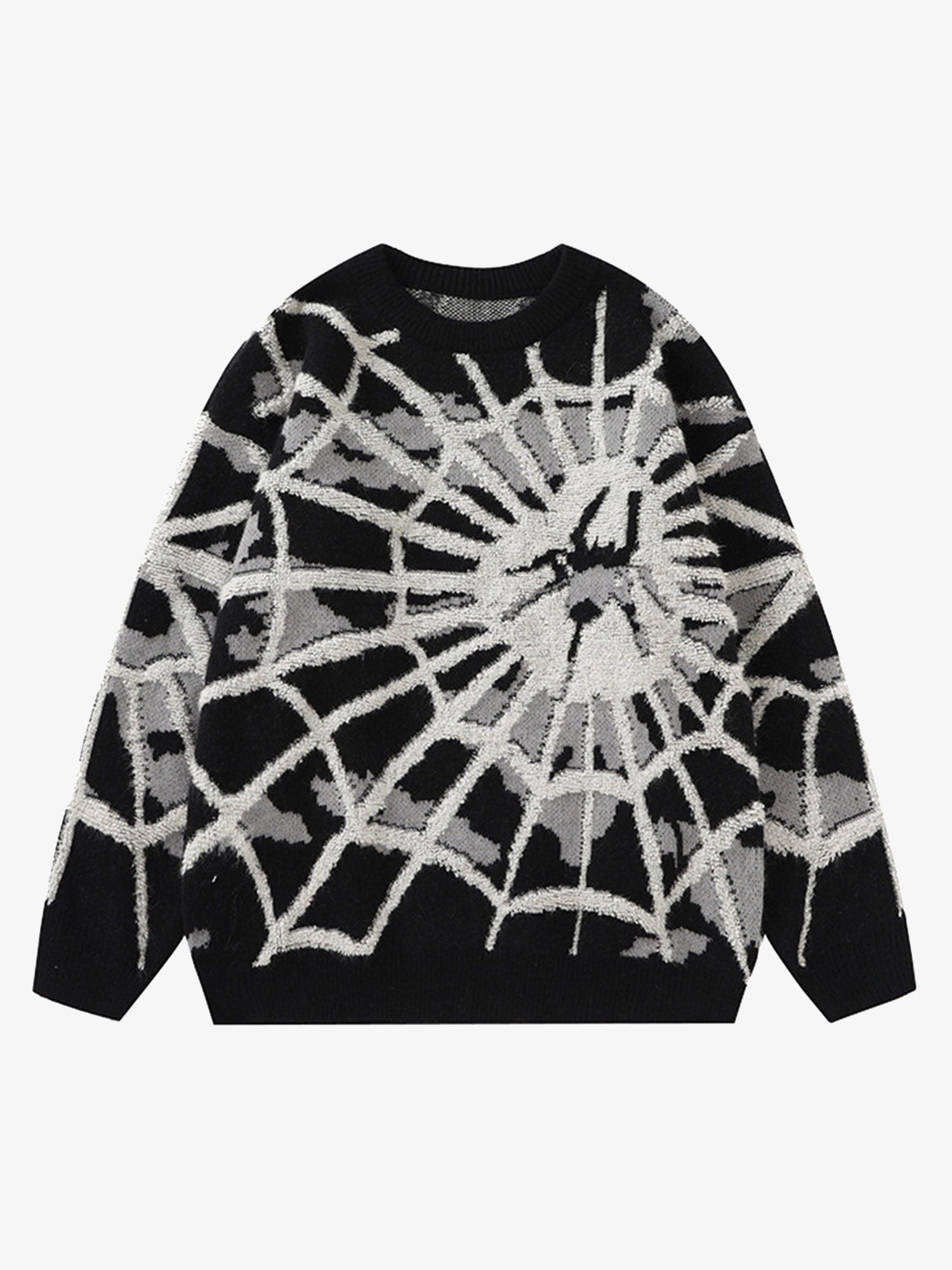 Theprecipice Spider Knit Crew Neck Sweater