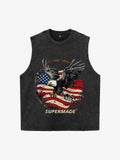 Original Printed Eagle Graphic Tank Top Vest