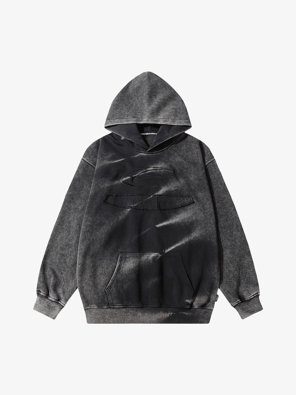 Theprecipice Tie-dye Contrasting Print Pullover Hoodie