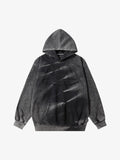 Theprecipice Tie-dye Contrasting Print Pullover Hoodie