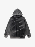 Theprecipice Tie-dye Contrasting Print Pullover Hoodie