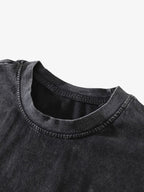 Theprecipice Retro Washed Distressed Doberman Pinscher T-shirt-2202