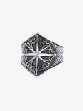 Star Engrave Steel Ring