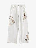 Theprecipice American Retro Lace Patchwork Jeans