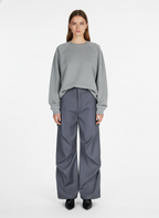 Woven Retro Cleanfit Pleated Drape Pants